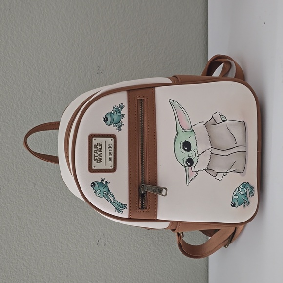 Loungefly Star Wars The Mandalorian The Child with Frogs Mini Backpack - Picture 3 of 10